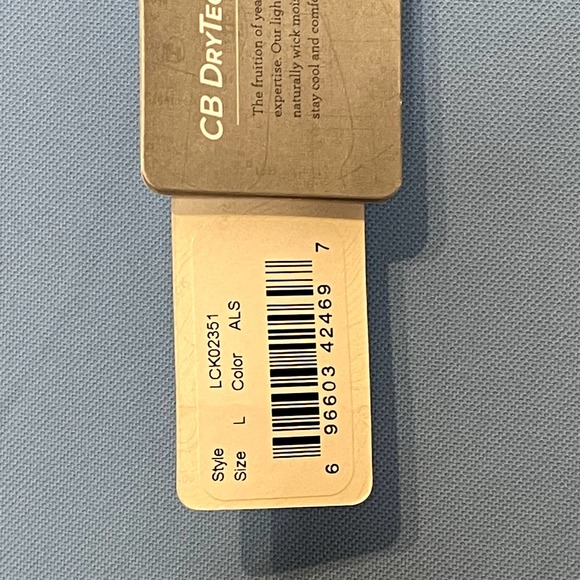 Cutter & Buck Polo Shirt Size Large Blue Grand‎ Sport Logo DryTec Womens SS - Picture 5 of 6